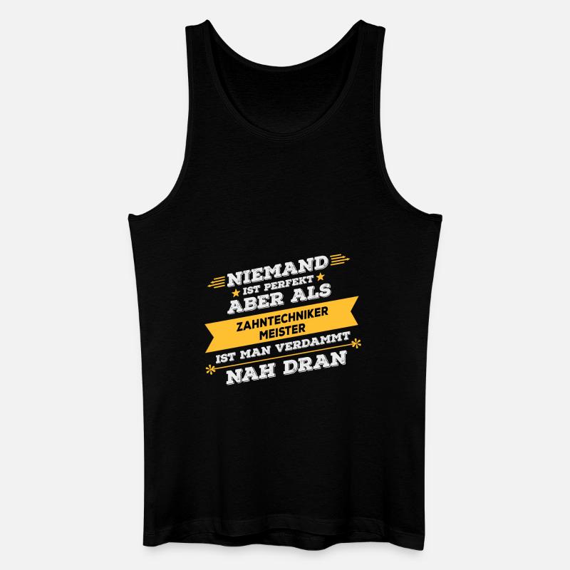 Zahntechnikermeister Beruf Geschenk - Männer Bio Tank Top - Schwarz