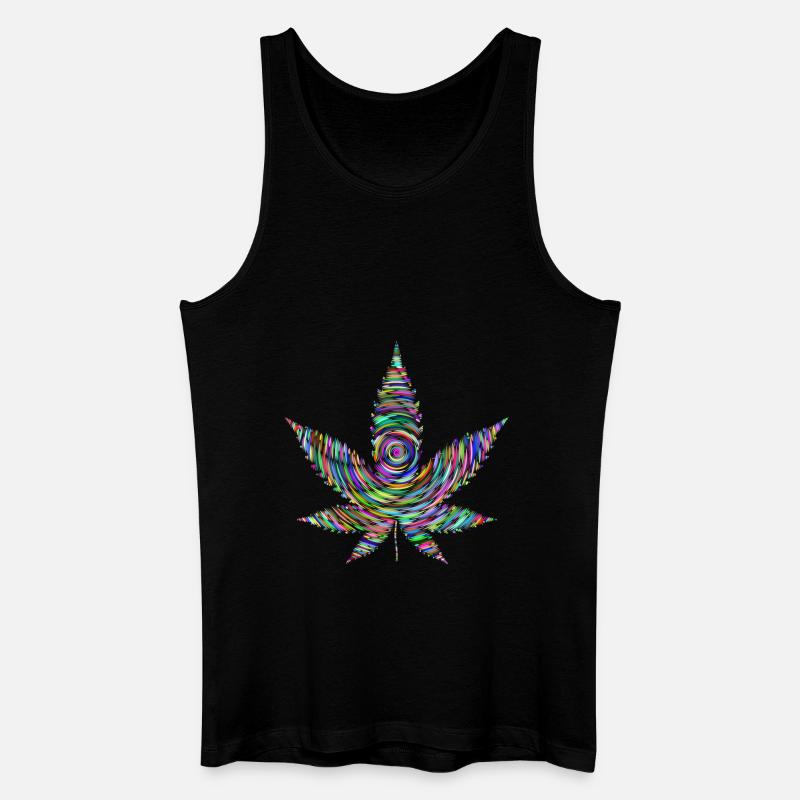 Marijuana - Männer Bio Tank Top - Schwarz