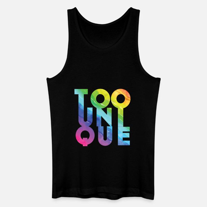 Zu einzigartig - Männer Bio Tank Top - Schwarz