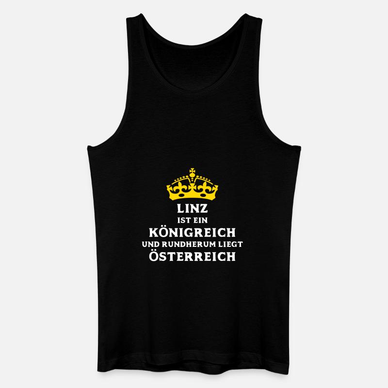 LINZ - Männer Bio Tank Top - Schwarz