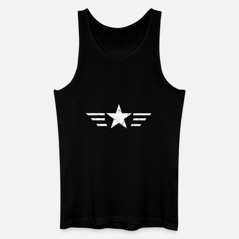 stern - Männer Bio Tank Top - Schwarz