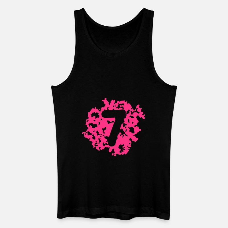 numero7 2211 - Männer Bio Tank Top - Schwarz