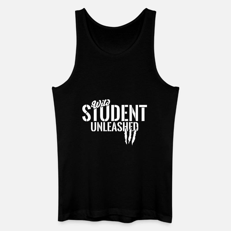 Wilder Student entfesselt - Männer Bio Tank Top - Schwarz
