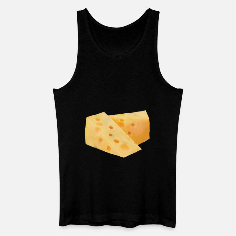 cheese - Männer Bio Tank Top - Schwarz