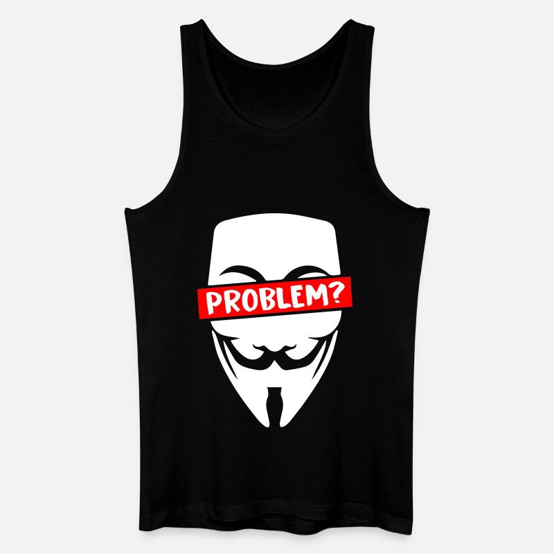 Problem Anonymous - Männer Bio Tank Top - Schwarz