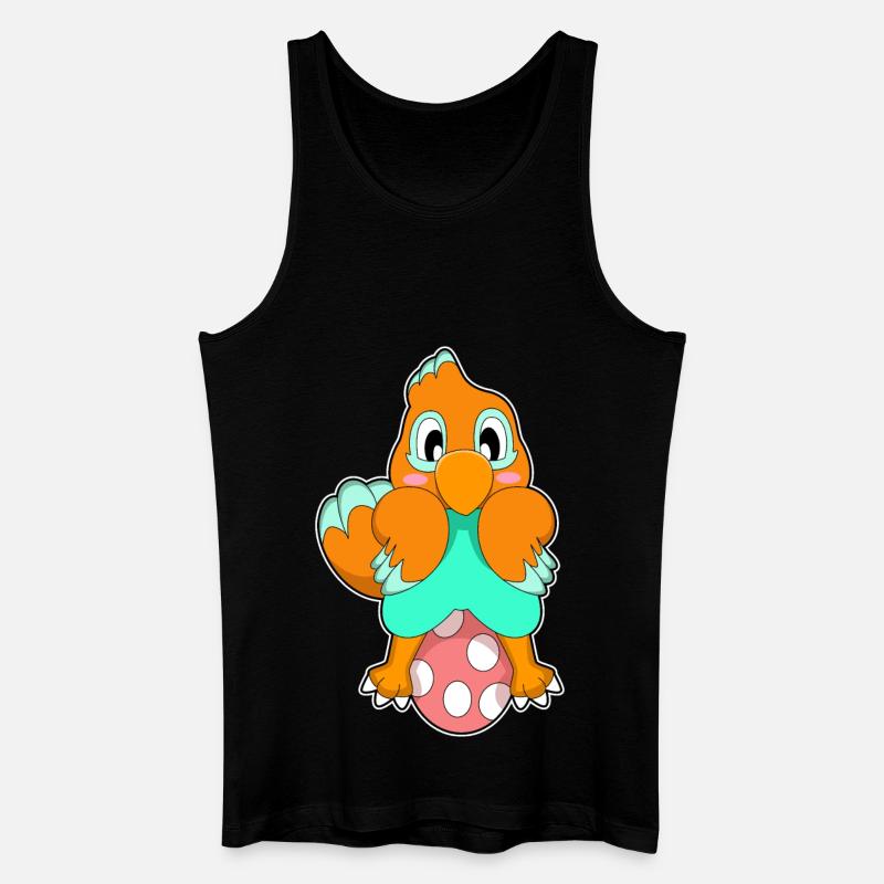 Papagei Ei - Männer Bio Tank Top - Schwarz