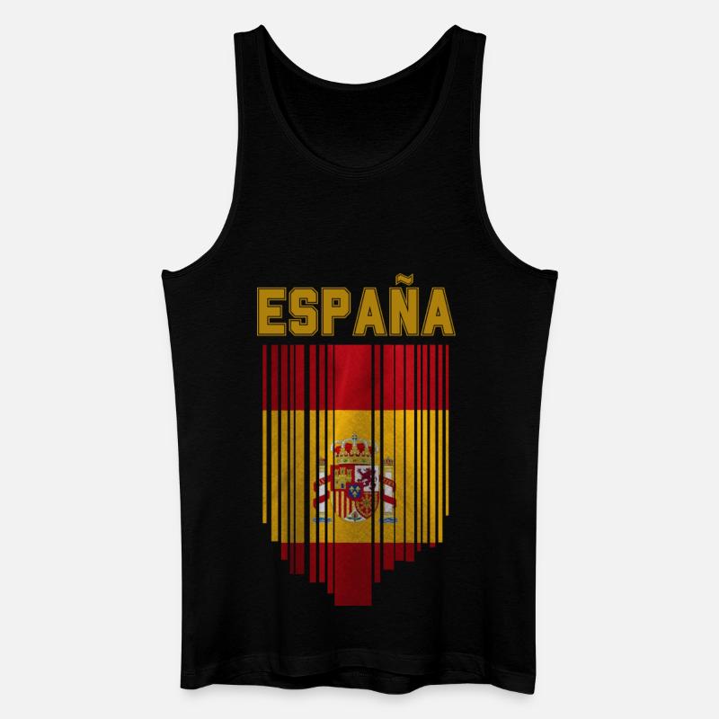 Flagge Spaniens, spanischer Stolz - Männer Bio Tank Top - Schwarz
