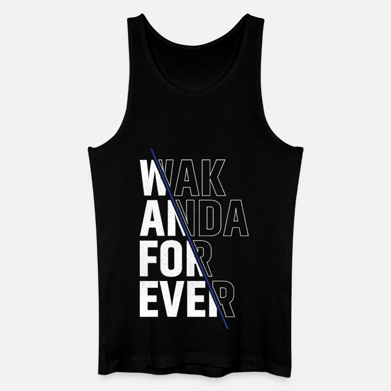 wak anda for ever - Männer Bio Tank Top - Schwarz