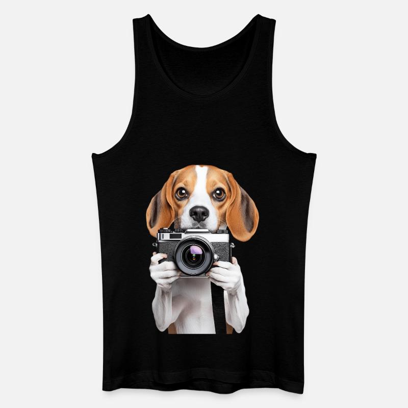 Beagle - Männer Bio Tank Top - Schwarz