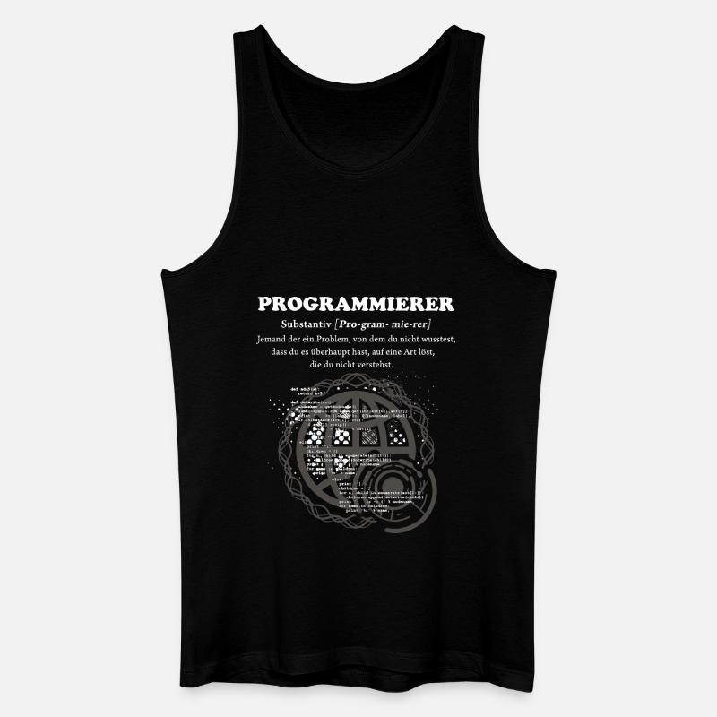 Programmierer Duden - Männer Bio Tank Top - Schwarz