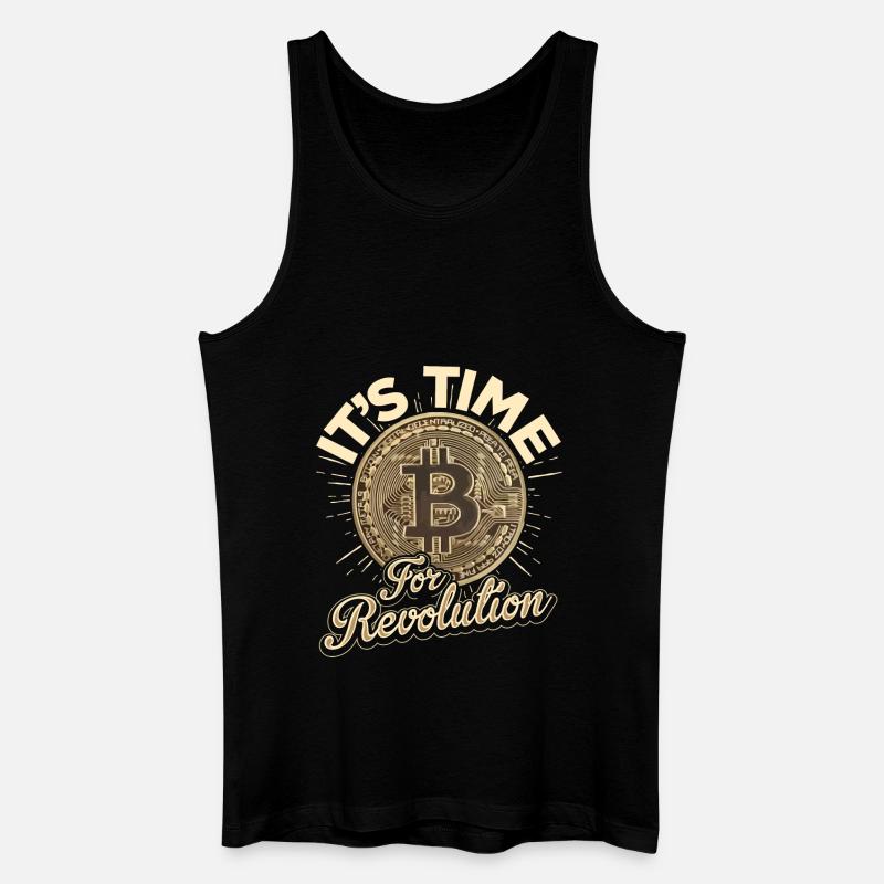Bitcoin - Revolution - Männer Bio Tank Top - Schwarz