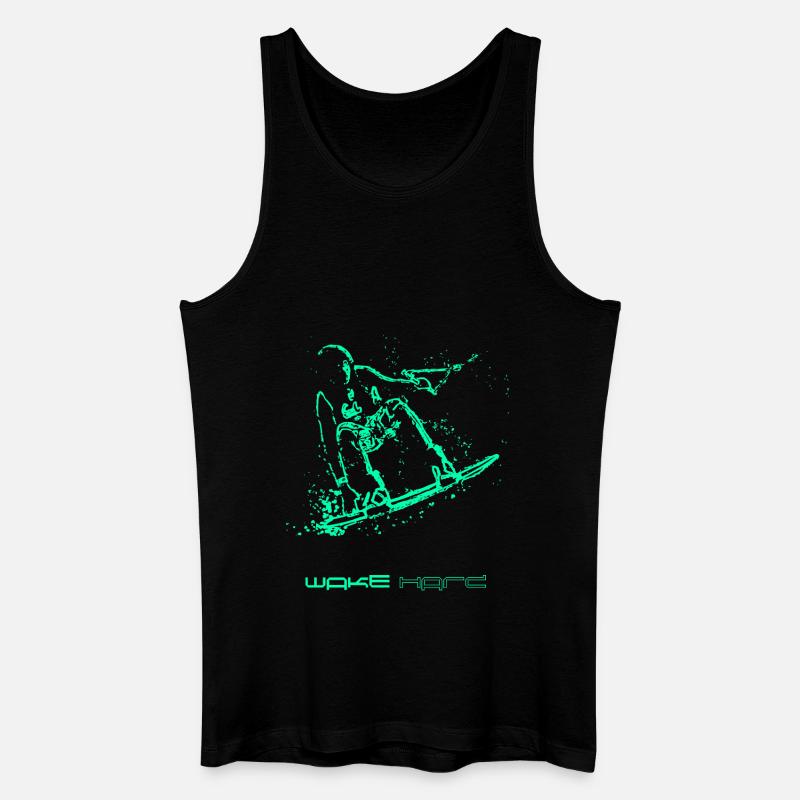 Wakeboarder - Männer Bio Tank Top - Schwarz