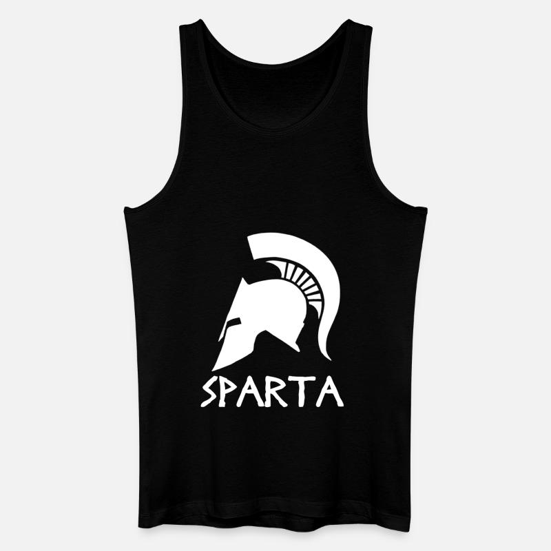 Sparta - Männer Bio Tank Top - Schwarz