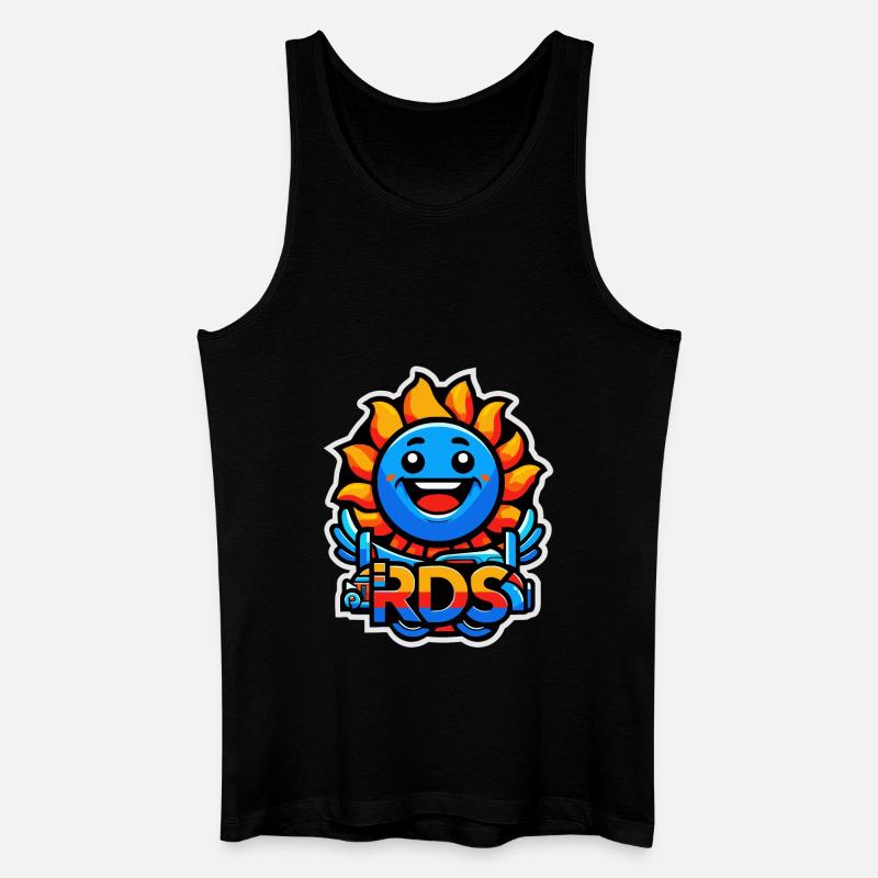 Sunny RDS-Logo - Männer Bio Tank Top - Schwarz
