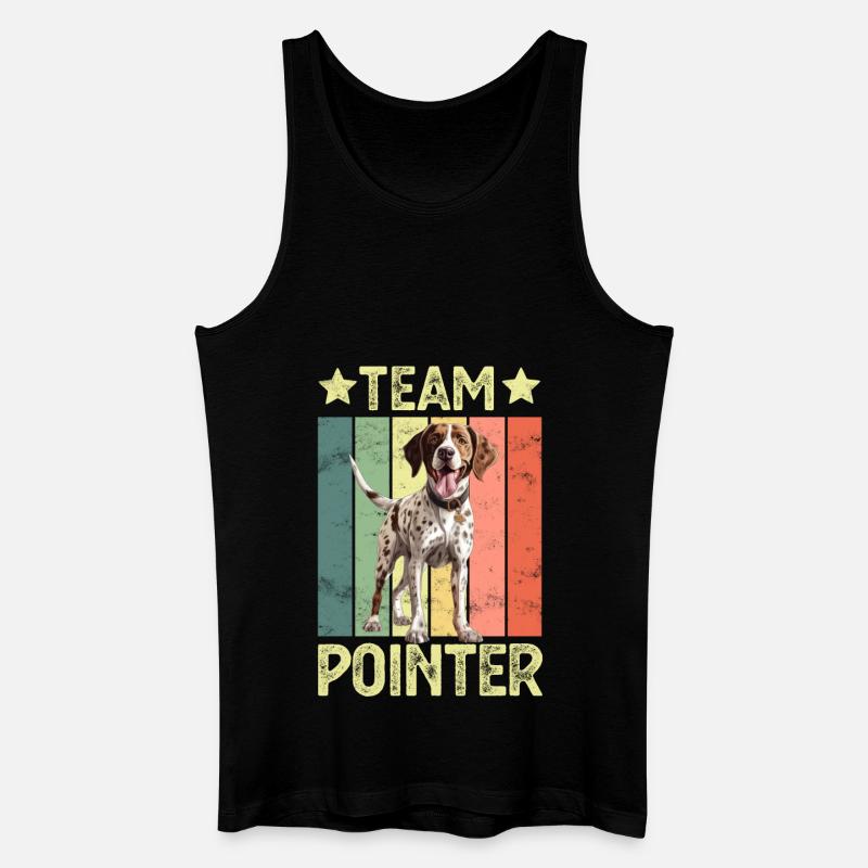 Hund Pointer - Männer Bio Tank Top - Schwarz