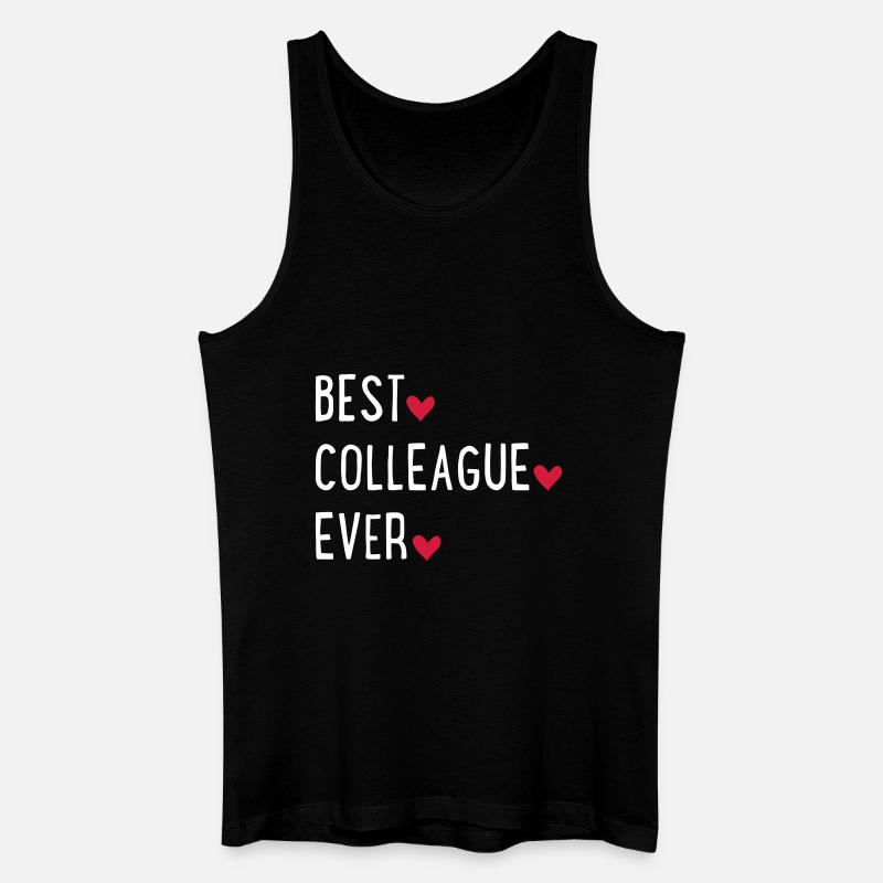 Kollege - Männer Bio Tank Top - Schwarz