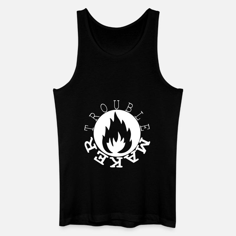 trouble maker - Männer Bio Tank Top - Schwarz