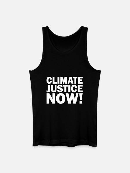 Climate justice now - Débardeur bio Homme - noir