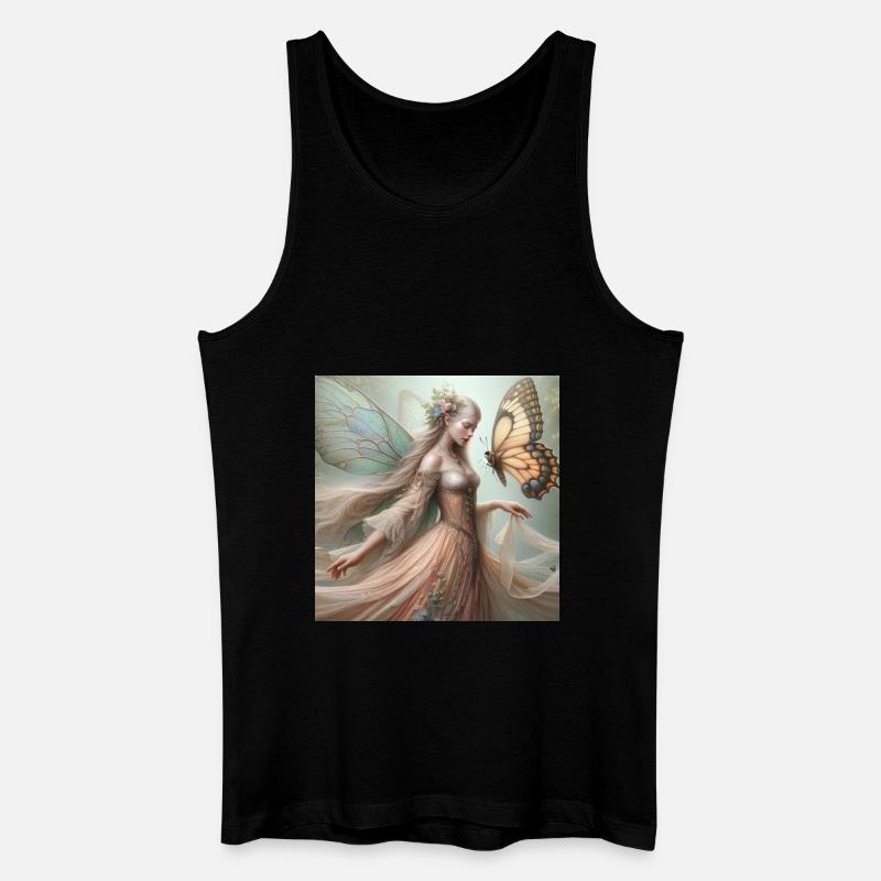 Schmetterlings-Fee. - Männer Bio Tank Top - Schwarz