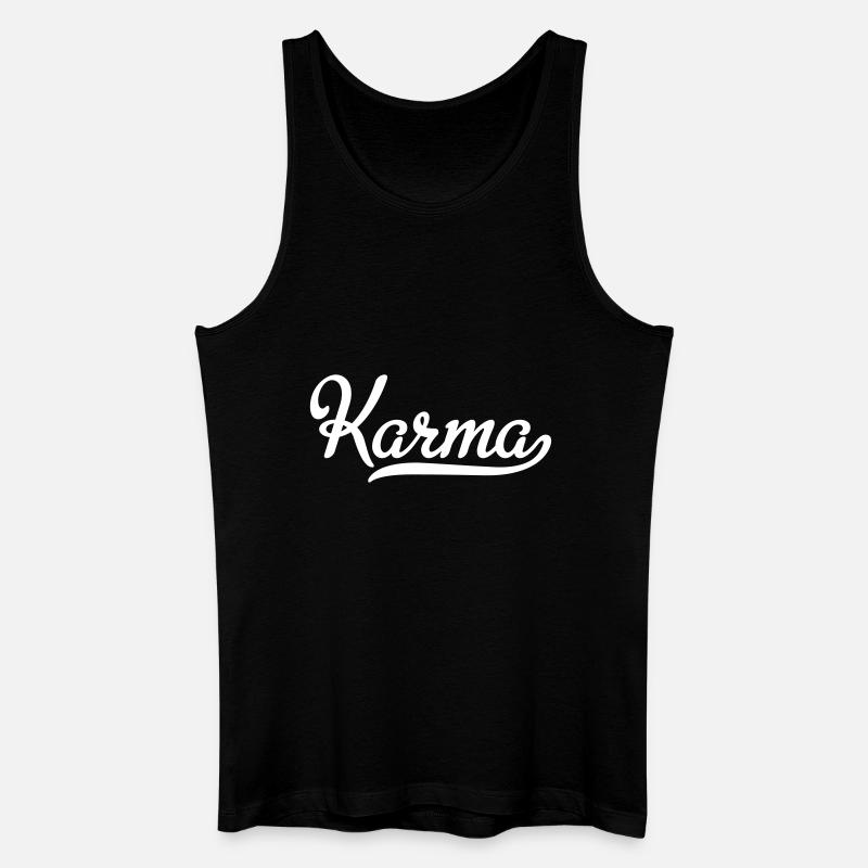 Karma - Männer Bio Tank Top - Schwarz
