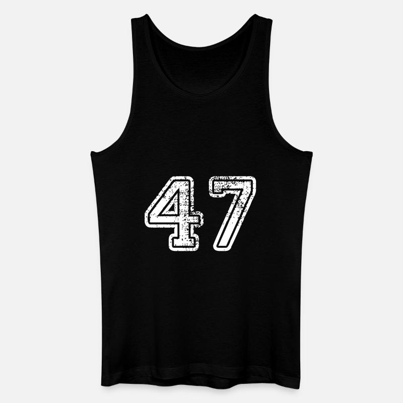 47 - Männer Bio Tank Top - Schwarz
