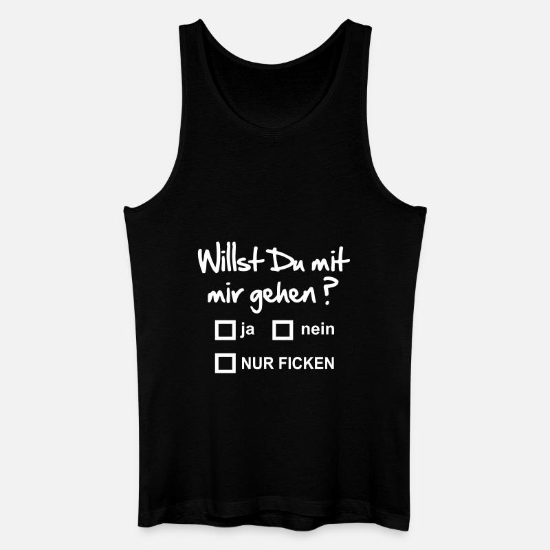 ficken - Männer Bio Tank Top - Schwarz