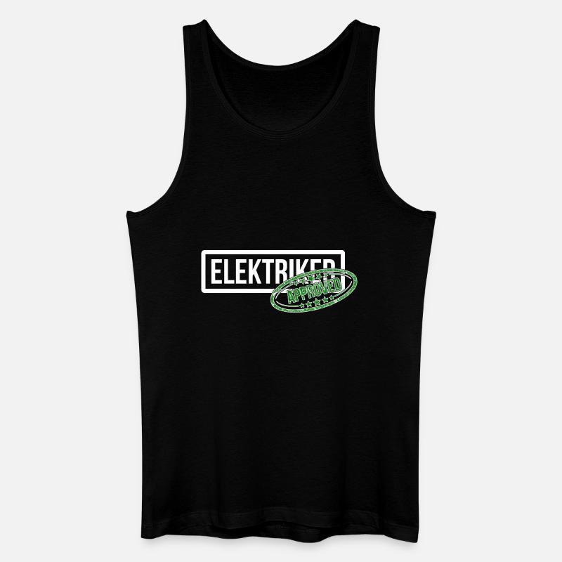 Finally electrician - test passed! - Men’s Organic Tank Top - black