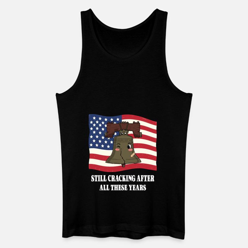 Freiheitsglocke - Männer Bio Tank Top - Schwarz
