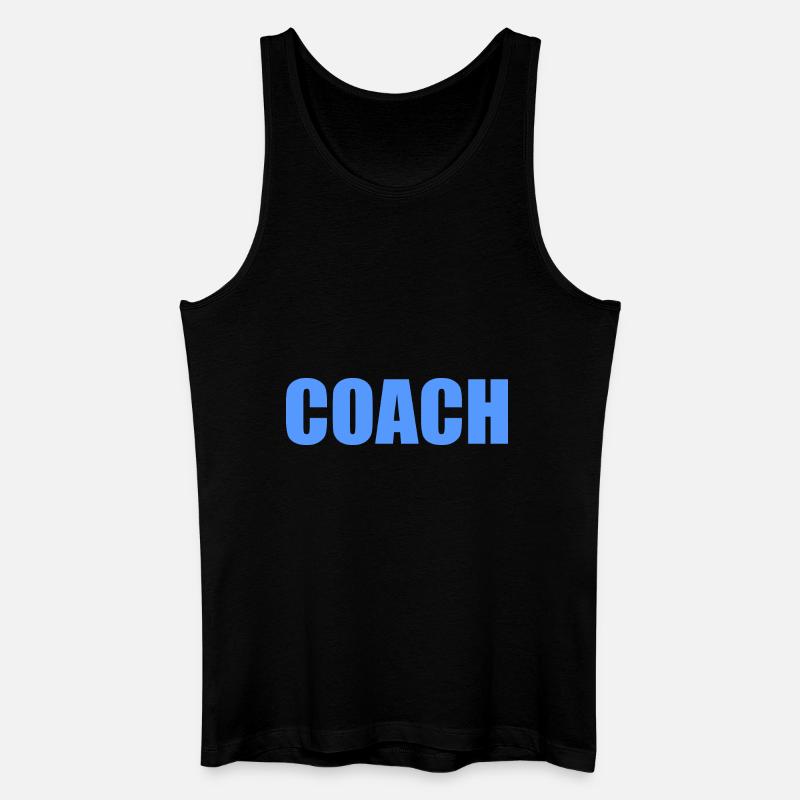 Coach - Männer Bio Tank Top - Schwarz