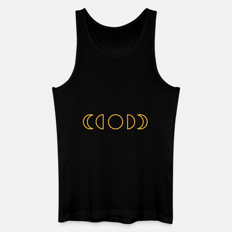 Mond - Männer Bio Tank Top - Schwarz