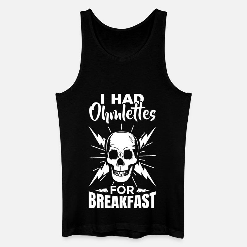 Elektrikerwitz - Männer Bio Tank Top - Schwarz