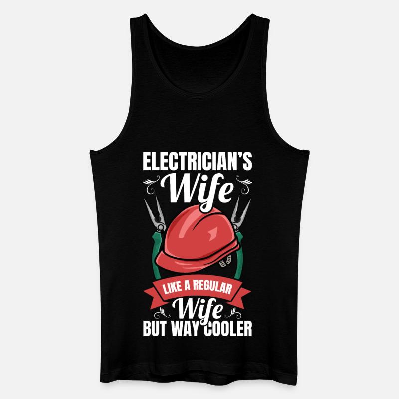 Elektriker Frau - Männer Bio Tank Top - Schwarz