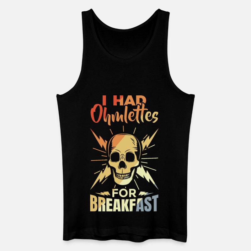 Lustiger Elektroniker Spruch - Männer Bio Tank Top - Schwarz
