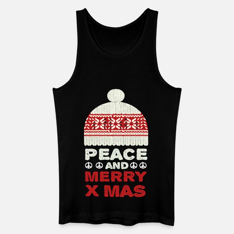 Pace e Buon Natale - Canotta ecologica da uomo - nero