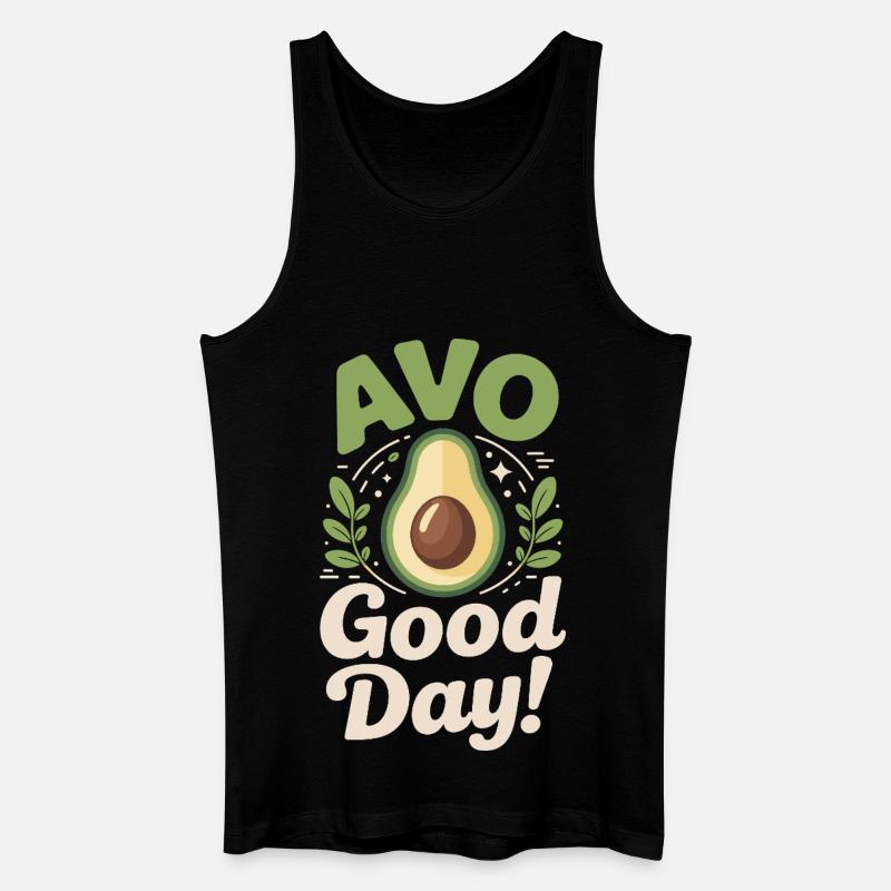 Avo Good Day - Männer Bio Tank Top - Schwarz