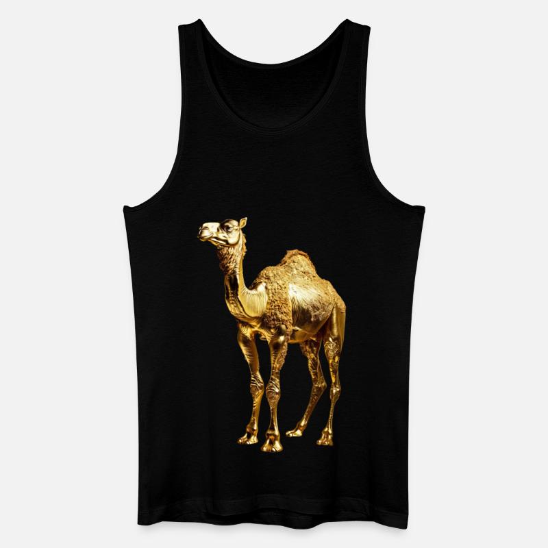 Kamel - Männer Bio Tank Top - Schwarz