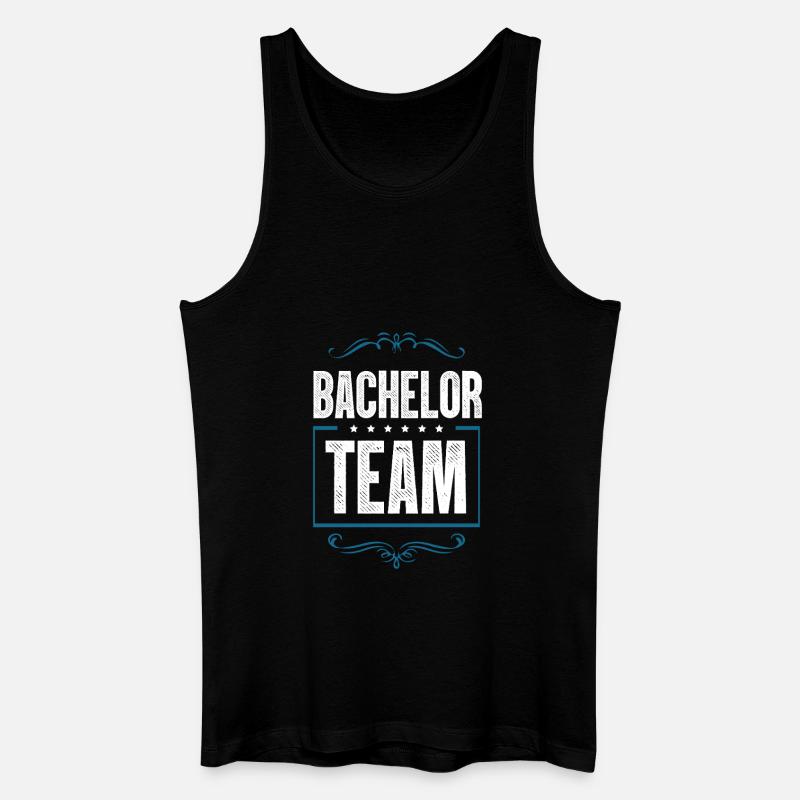 Bachelor Crew - Männer Bio Tank Top - Schwarz