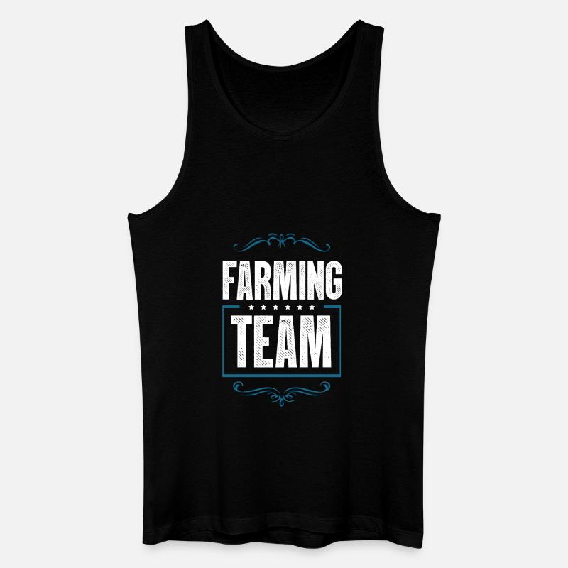 Farming Team - Männer Bio Tank Top - Schwarz