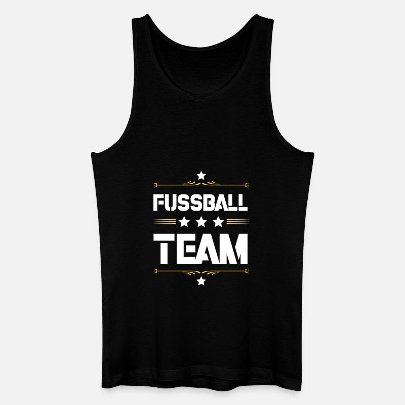 Fussball Team - Männer Bio Tank Top - Schwarz