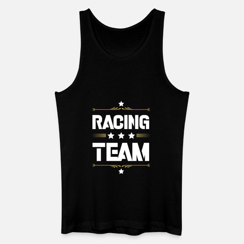 Racing Team - Männer Bio Tank Top - Schwarz