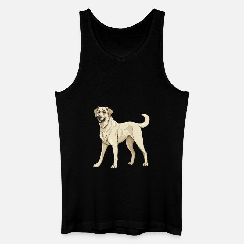 Kangal Hund - Männer Bio Tank Top - Schwarz