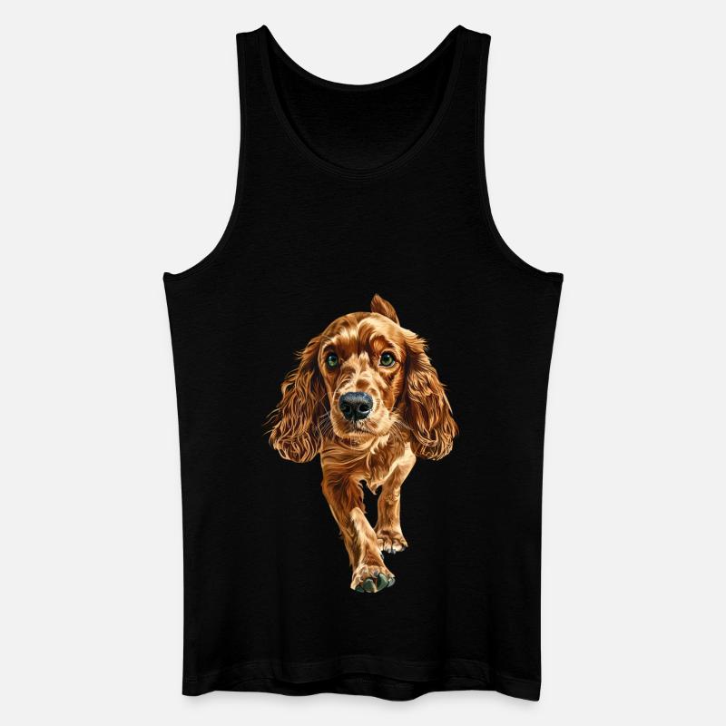 Cocker Spaniel - Männer Bio Tank Top - Schwarz