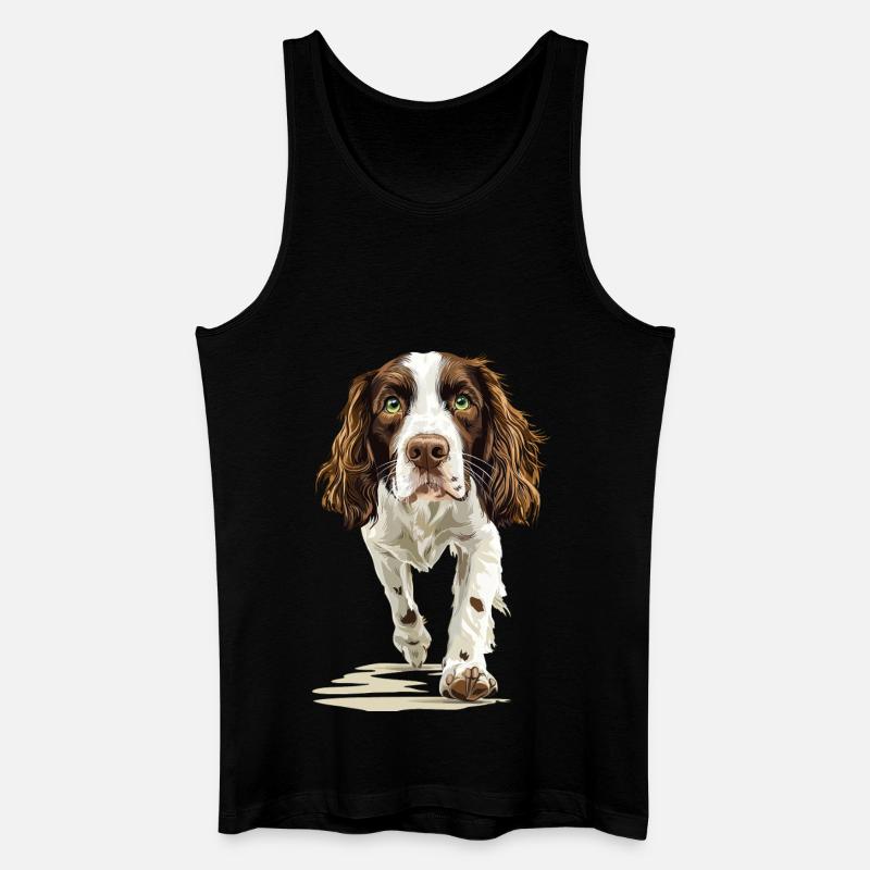 Englischer Springer Spaniel - Männer Bio Tank Top - Schwarz