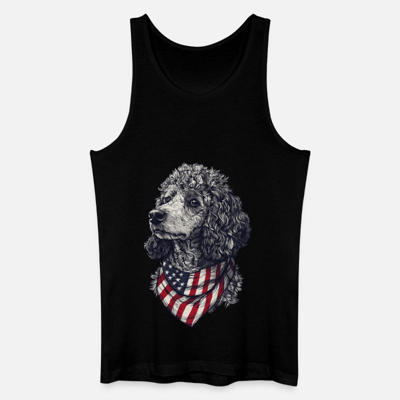 Pudel - Männer Bio Tank Top - Schwarz