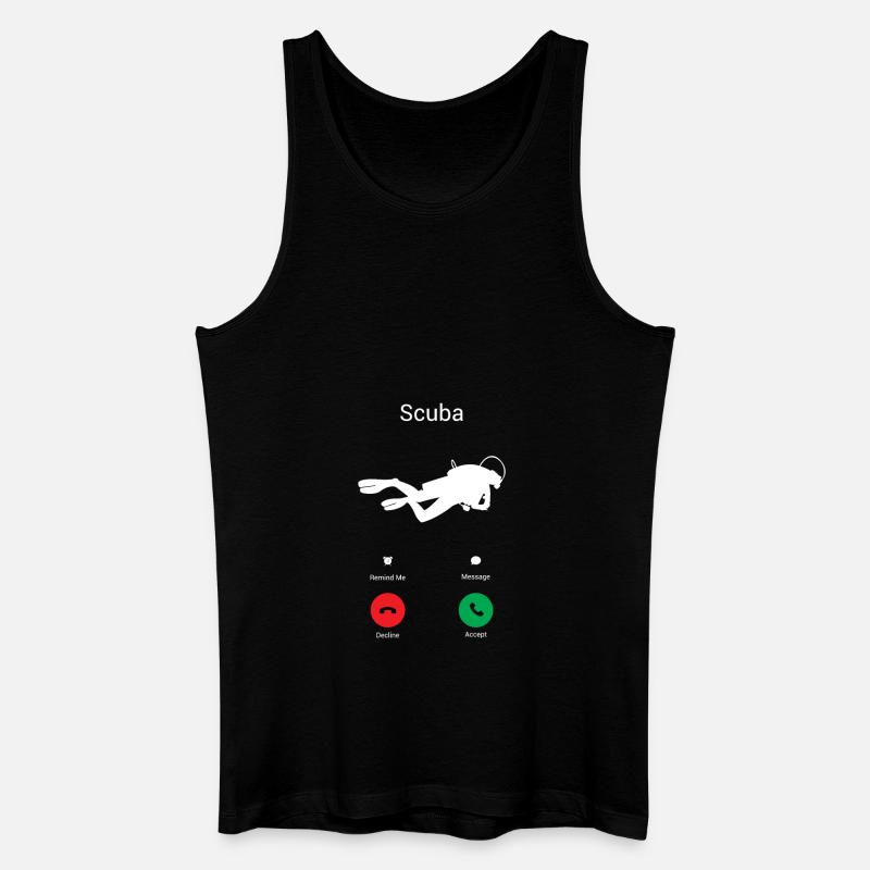 Scuba ruft! - Männer Bio Tank Top - Schwarz