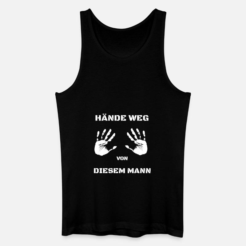HÄNDE WEG DIESEM MANN - Männer Bio Tank Top - Schwarz