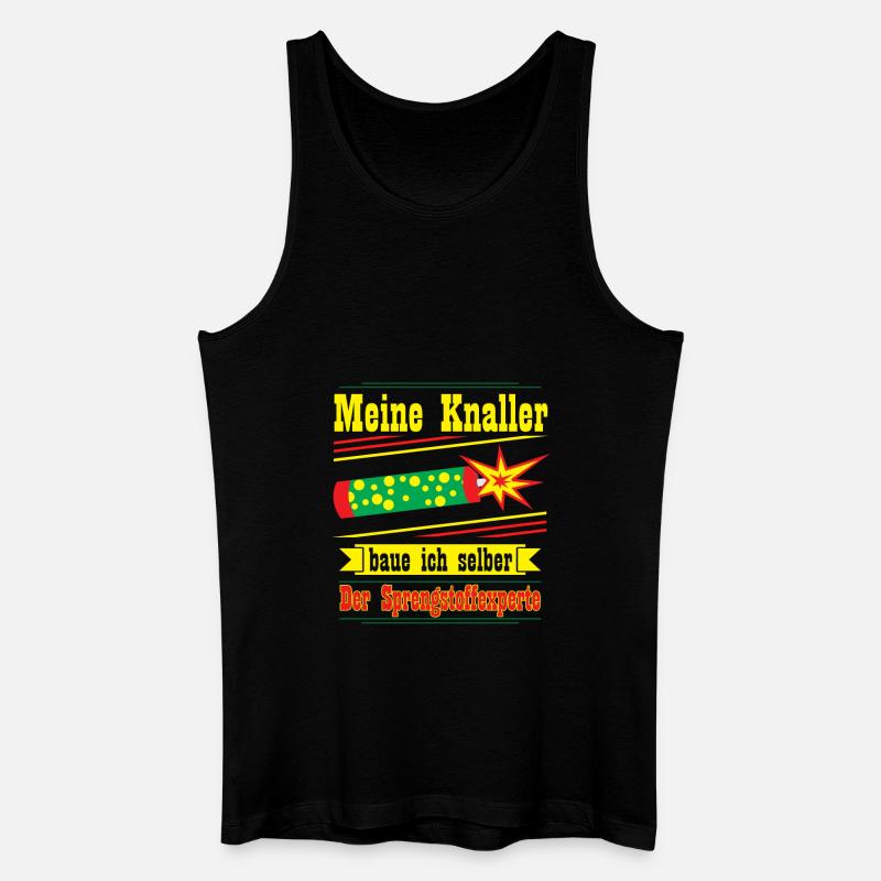 Sprengstoffexperte, silvester - Männer Bio Tank Top - Schwarz