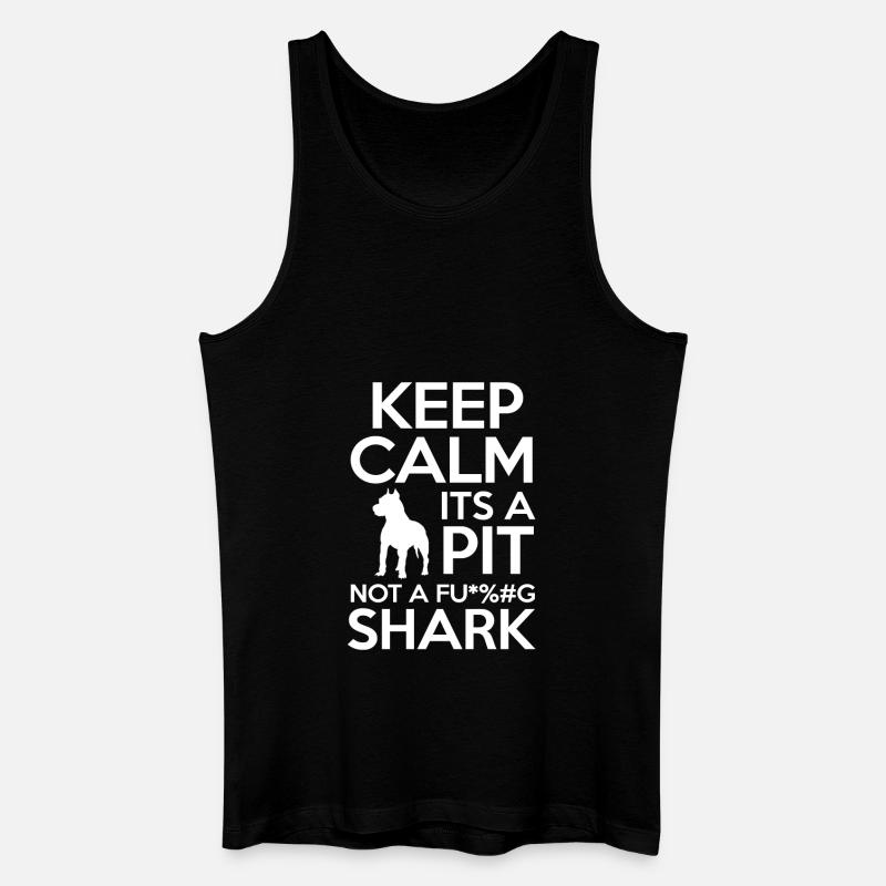 PIT BULL - Männer Bio Tank Top - Schwarz