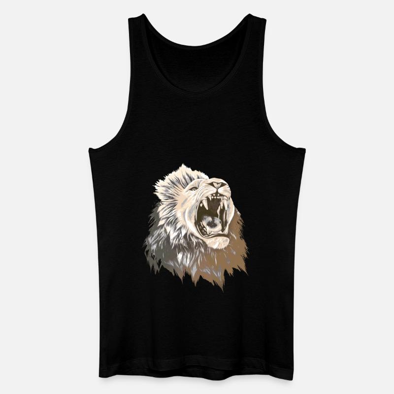 löwe sternzeichen - Männer Bio Tank Top - Schwarz
