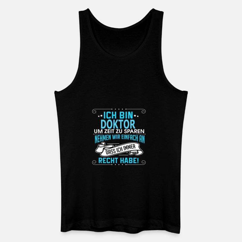 DOKTOR - Männer Bio Tank Top - Schwarz
